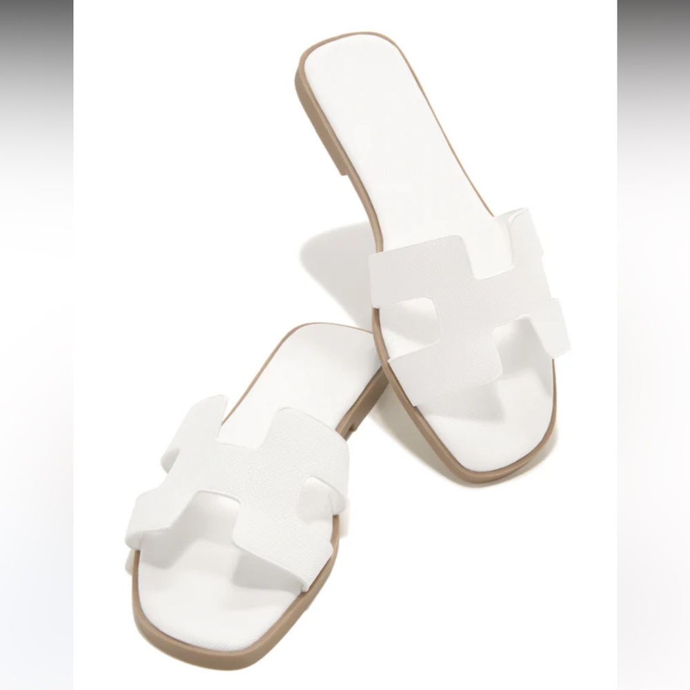 White Bianka Sandals
